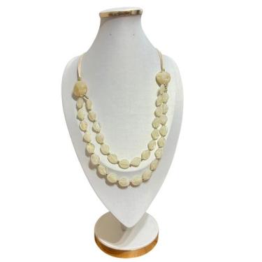 Imagem de Colar Feminino Elegante Quadrado Fio Resina kit Brincos Luxo - MLBpel,