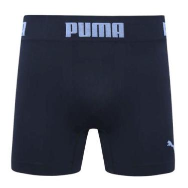 Imagem de Cueca Boxer Sem Costura Puma Alta Elasticidade, Azul marinho, m