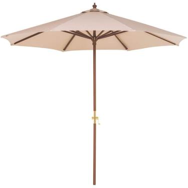 Imagem de Ombrelone Tramontina Em Madeira E Poliéster Bege Sem Base 2,7m 14999002