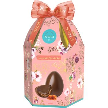 Imagem de Ovo de Páscoa S’OUI Chocolate ao Leite com Recheio de Caramelo Flor de Sal 360g