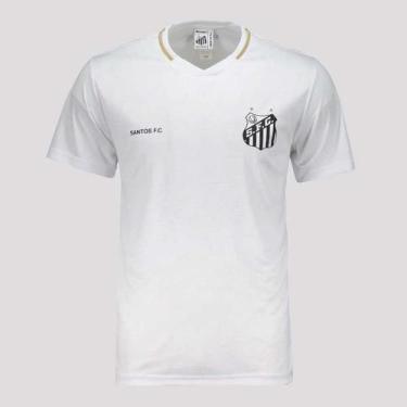Imagem de Camisa Santos Deslocar Infantil Branca - Braziline, 14 ANOS