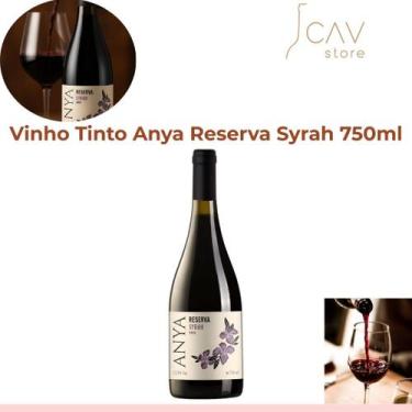 Imagem de Vinho Tinto Anya Reserva Syrah  750ml  Elegância e Intensidade na Taça