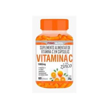 Imagem de Vitamina C + Zinco 1000mg (60 caps) - FISIONUTRI