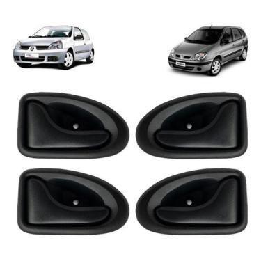 Imagem de Kit 4 Maçanetas Internas Portas Clio 4 Portas Symbol Scenic - Universa