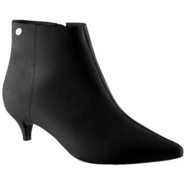 Imagem de Bota Via Uno 139035 Salto Fino Baixo Alto Ziper Social Feminino-Feminino