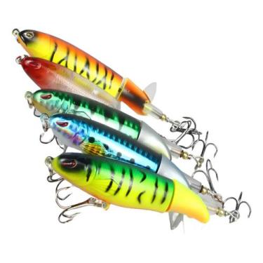 Imagem de Isca Artificial Kit 5 Pçs Cauda Giratória Hélice 13g 10 Cm - ALTOMAR