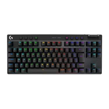 Imagem de Teclado Gamer Sem Fio Logitech G Pro X com design TKL, Layout US, RGB LIGHTSYNC-Unissex