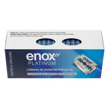 Imagem de Lâmina De Barbear Enox Platinum Original - Box 100 Lâminas