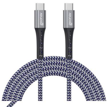 Imagem de Cabo USB-C com Conector em Alumínio Azul com 2 Metros - UCC05K - Geona