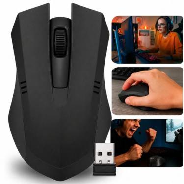 Imagem de Mouse Wireless 1600DPI Conexao Estavel Sem Interferencia Para Trabalho