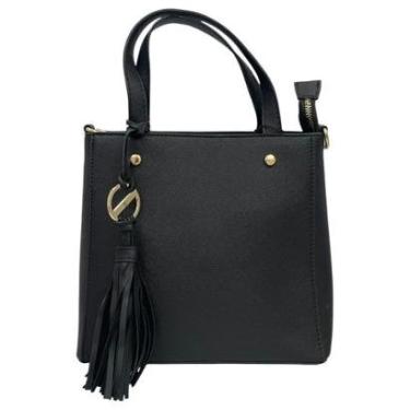 Imagem de Bolsa WJ Média com Chaveiro e Alça Regulável Elegante 46269-Feminino