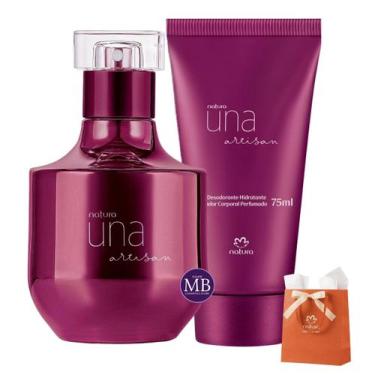 Imagem de Kit Presente Natura Perfume Feminino Una Artisan Deo Parfum