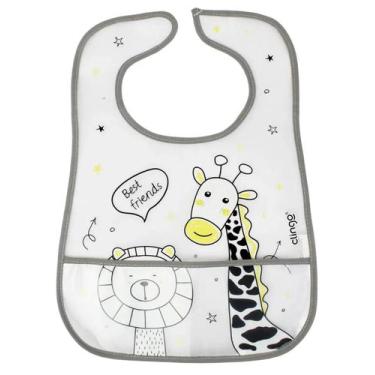 Imagem de Babador Impermeável com Bolso Coletor Girafa Clingo