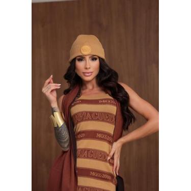 Imagem de Gorro tricot maria gueixa, Marrom, UNICO