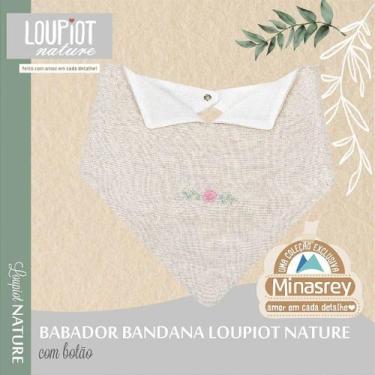 Imagem de Babador Bandana Loupilot Nature Rose - Conforto e Estilo para Bebês - 