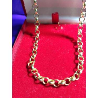 Imagem de Cordão Elos Português 5 Mm Ouro 18 K /50 Cm 12 Gr - Gaveta