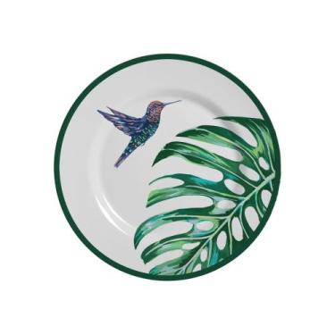 Imagem de Conjunto contendo 6 Pratos de Sobremesa Beija Flor Ceramica Alleanza -