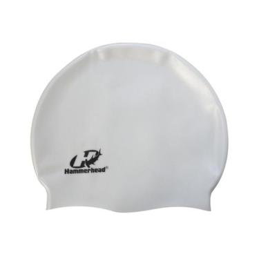 Imagem de Touca Para Natação Hammerhead Em Silicone Extra Grande XL, Branco