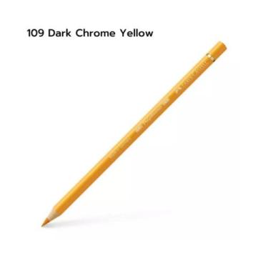 Imagem de Lápis de Cor Faber Castell Polychromos Avulso, 109 Dark Chrome Yellow