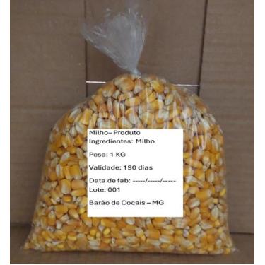Imagem de Milho em grãos seco 1 Kg para moagem ideal para fubás e canjiquinhas -