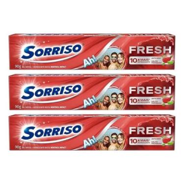 Imagem de Kit C/3 Gel Dental Fresh Sorriso 90g