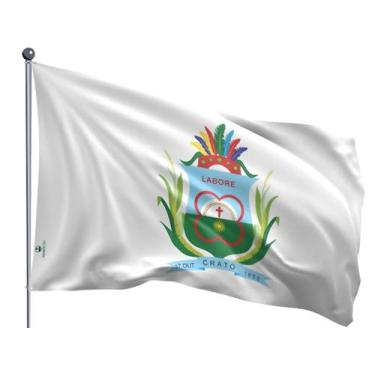Imagem de Bandeira do Município de Crato Uma Face Estampada Tamanho 70x100cm - P