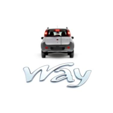 Imagem de Emblema Letreiro WAY Cromado Novo Uno Way 2011 a 2016 - MARCON