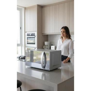 Imagem de Micro-ondas Espelhado Cinza 32L 900W 127V - Moderno e Prátic - Congrat