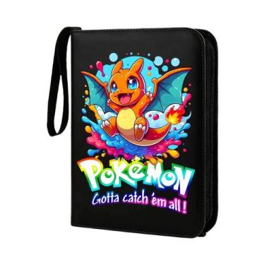 Imagem de Fichário Com Zíper Charizard Pokémon Para 400 Cartas De Jogo, Protetor