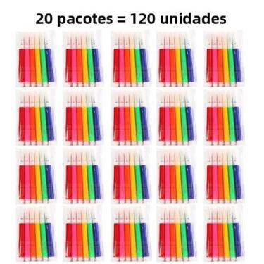 Imagem de Canetas Marcadoras Mini De 6 Cores, Pacotes De 10, 20 E 30, Canetas De