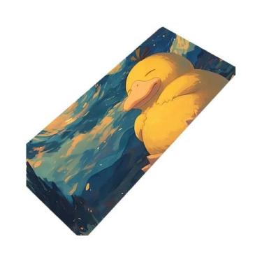 Imagem de Mouse Pad Gamer XXL Anime Psyduck Pokémon De Borracha Para Teclado E N
