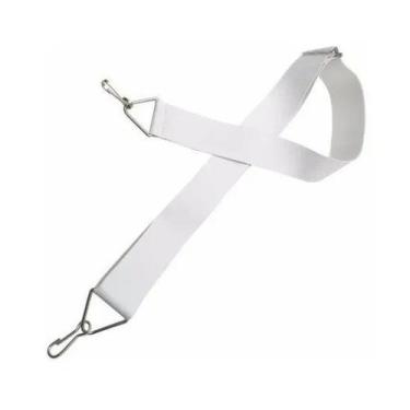 Imagem de Talabarte 2 ganchos Branco para Percussão Spanking 