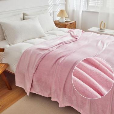 Imagem de Cobertor Casal Manta Microfibra Fleece 1,80 X 2,0 - CASA DONA, ROSÊ