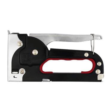 Imagem de Grampeador Tapeceiro 4A 8mm Versátil para Trabalhos Manuais Preto com Vermelho Western