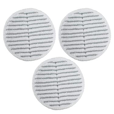 Imagem de Acessórios de cabeça de esfregão, pano de esfregão para esfregão economizador de mão-de-obra 3 PCS reutilizável para escritório para casa para chão(cinza)