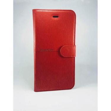 Imagem de Capa case flip couver Carteira Galaxy J7 J700 vermelho + Película de Vidro