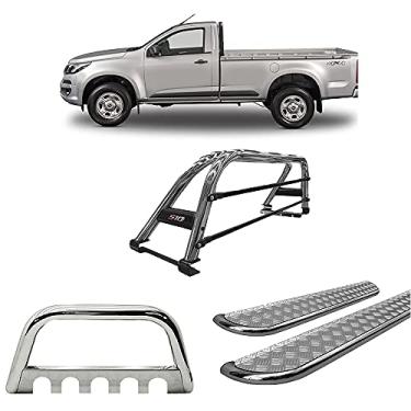 Imagem de Kit Quebra Mato+Estribo+Santo Ant Duplo S10 12/20 CS Cromado