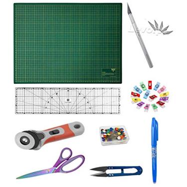 Imagem de Kit Base Corte 60x45 + Régua 15x60 +cortador 45mm + Estilete