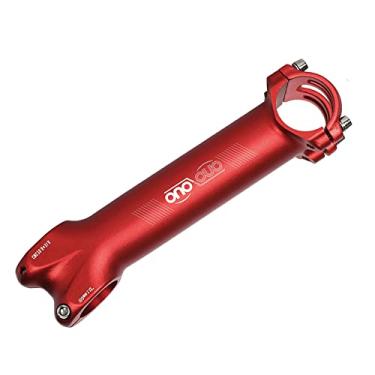 Imagem de Haste de guidão de bicicleta super longa com absorção de choque de 150 mm para bicicleta de estrada/montanha, liga de alumínio, CNC, haste dobrável para bicicleta de 12 graus, 31,8 mm (vermelho)