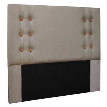 Imagem de Cabeceira Solteiro 0,90m Genova Linho Rústico Areia