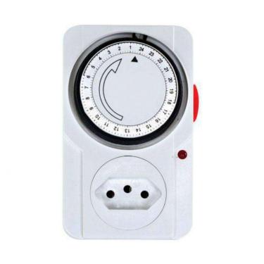 Imagem de Timer Temporizador Analógico 24 Horas 110/220v - Gc