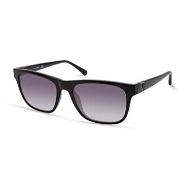 Imagem de GUESS Men's GUA00001 Square Sunglasses, shiny black, 55mm