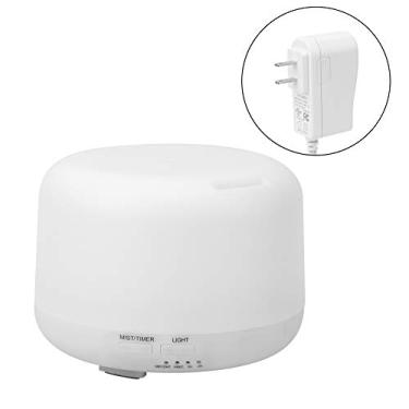 Imagem de Umidificador de ar mudo ultrassônico de 300 ml com luzes noturnas coloridas, função de corte automático, difusor de aromaterapia, difusor de ar, difusor elétrico de aroma, plugue EUA 100V-240V (luz colorida)