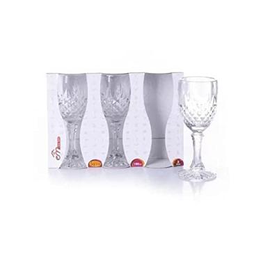 Imagem de Jogo De Taças Em Vidro 3 Unidades 270 Ml Linha Safira Luxo Em Casa Tem