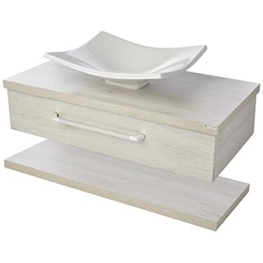 Imagem de Conjunto Bancada C/Cuba F44 e Prateleira Metrópole 805