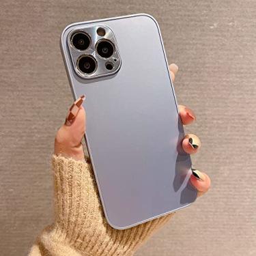 Imagem de Capa de telefone em acrílico sólido fino para iPhone 7 8 Plus X Xs Max Xr Metal alumínio Capa de proteção de câmera para iPhone 13 11 12 Pro Max, cinza, para iPhone 7 Plus