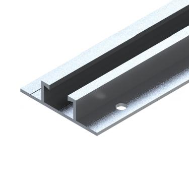 Imagem de Perfil solar mini trilho 550mm c/ abas em aluminio p/ telha metálica p/ placas 30 a 40mm Cod.100 – Pratyc