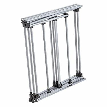 Imagem de Varal De Chão Telescópico Vertical Extensível Com 11 Grades