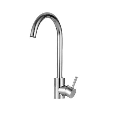 Imagem de Torneira Para Cozinha Misturador Monocomando Em Aço Inox Cromado Tocantins Pingoo.casa - Prata