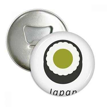 Imagem de Tradicional japonês preto Maki abridor de garrafas de sushi ímã de geladeira emblema multifuncional